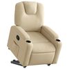 vidaXL Fauteuil inclinable Cr&egrave;me Tissu