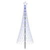 vidaXL Arbre de No&euml;l LED 180 cm 230 LED Bleu Fer Noir