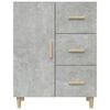 vidaXL Buffet gris béton 69,5x34x90 cm bois d'ingénierie