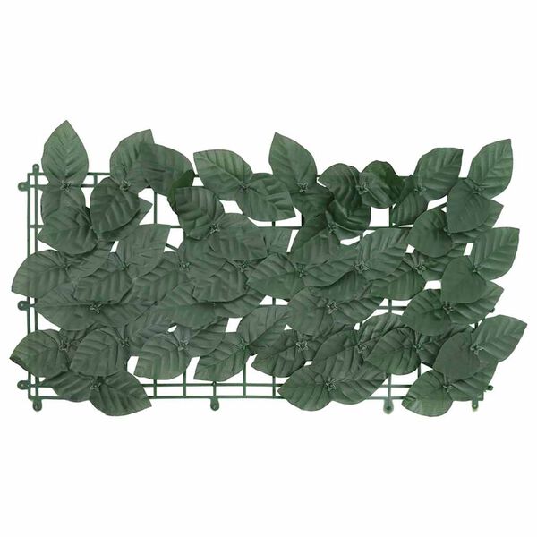 vidaXL Écran de balcon avec feuilles vert foncé 200x150 cm