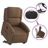 vidaXL Fauteuil inclinable Marron Tissu