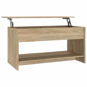 vidaXL Table basse ch&ecirc;ne sonoma 102x50x52,5 cm bois d'ing&eacute;nierie