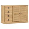 vidaXL Buffet avec tiroirs VIGO 113x40x75 cm bois massif de pin