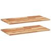 vidaXL &Eacute;tag&egrave;res flottantes 2 pcs 100x40x2 cm acacia massif &agrave; l'huile