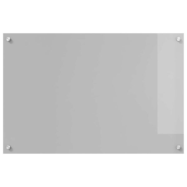 vidaXL Protection de cuisine Gris clair 90 x 60 cm verre tremp&eacute;