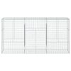 vidaXL Panier gabion avec couvercle 300x50x150 cm fer galvanis&eacute;