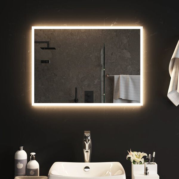 vidaXL Miroir de salle de bain &agrave; LED 50x70 cm