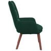vidaXL fauteuil Vert fonc&eacute; 63 x 67 x 94 cm Velours