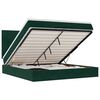 VidaXL Cadre de lit ottoman avec matelas vert fonc&eacute; 180x200cm velours