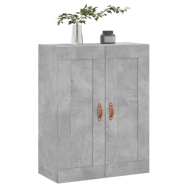 vidaXL Armoire murale gris b&eacute;ton 69,5x34x90 cm bois d'ing&eacute;nierie