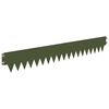 vidaXL Bordure de Pelouse 10 pc 103 x 15 cm m&eacute;tal Vert olive