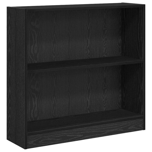 vidaXL &Eacute;tag&egrave;re Ch&ecirc;ne noir 80 x 24 x 76 cm Bois d'ing&eacute;nierie
