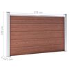 vidaXL Clôture de jardin WPC 699x106 cm Marron