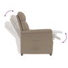 vidaXL Fauteuil Relax Taupe Taupe 70.5 x 96.5 x 95 cm Polyester