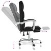 vidaXL Fauteuil inclinable de bureau noir similicuir