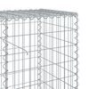 vidaXL Panier gabion avec couvercle 500x50x100 cm fer galvanis&eacute;