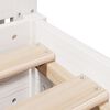 vidaXL Cadre de lit sans matelas blanc 200x200 cm bois massif de pin