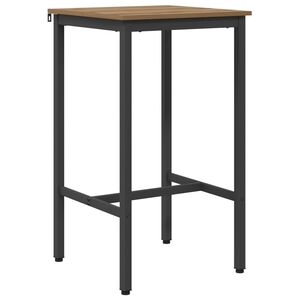 vidaXL Table de bar 52 x 52 x 90 cm Bois d'ing&eacute;nierie Ch&ecirc;ne artisanal