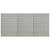 vidaXL Panneaux à chevilles muraux 3 pcs 40x58 cm Acier