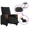 vidaXL Fauteuil inclinable électrique Noir Tissu