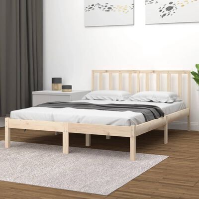 vidaXL Cadre de lit sans matelas bois massif de pin 180x200 cm