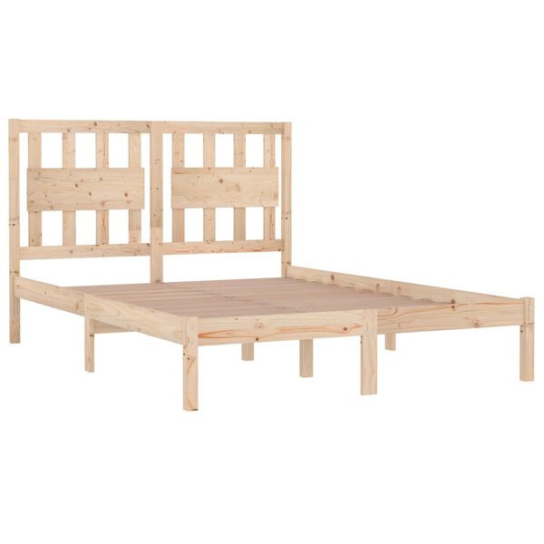 vidaXL Cadre de lit sans matelas bois massif 120x200 cm