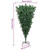 vidaXL Sapin de No&euml;l artificiel pr&eacute;-&eacute;clair&eacute; &agrave; l'envers Vert 180 cm PVC