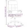 vidaXL Fauteuil de massage inclinable de bureau Gris clair Tissu