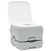 vidaXL Kit de Toilettes de Camping 2 pcs Gris et blanc