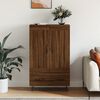 vidaXL Buffet haut ch&ecirc;ne marron 69,5x31x115 cm bois d'ing&eacute;nierie