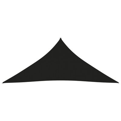 vidaXL Voile de parasol tissu oxford triangulaire 3x4x4 m noir