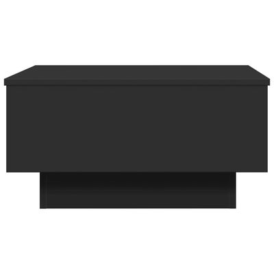 vidaXL Table basse noir 60x45x31 cm bois d'ingénierie