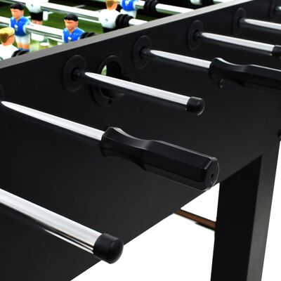vidaXL Table de football Acier 60 kg 140 x 74,5 x 87,5 cm Noir