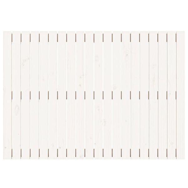 vidaXL Tête de lit murale Blanc 127,5x3x90 cm Bois massif de pin
