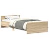 vidaXL Cadre de lit sans matelas ch&ecirc;ne sonoma 100x200 cm