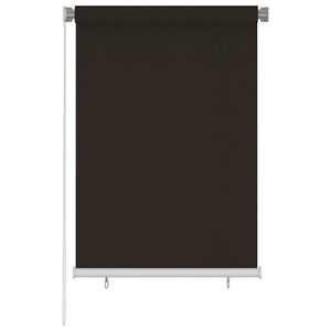 vidaXL Store roulant d'ext&eacute;rieur 105 (l) x 140 (H) cm marron HDPE
