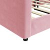 vidaXL Lit de repos rose 100x200 cm velours