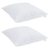 vidaXL Duvet d'été simple avec oreiller 3 pcs Blanc Microfibre