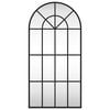 vidaXL Miroir mural noir 40x80 cm arche fer