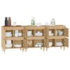 vidaXL Buffets 3 pcs ch&ecirc;ne sonoma 60x35x70 cm bois d'ing&eacute;nierie