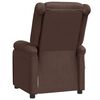 vidaXL Fauteuil de massage Marron Similicuir