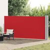 vidaXL Auvent latéral rétractable de patio 170x1200 cm Rouge