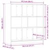 vidaXL Biblioth&egrave;que vieux bois 97,5x29,5x100 cm bois d'ing&eacute;nierie