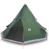vidaXL Tente de camping tipi 4 personnes vert imperméable