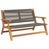 vidaXL Banc de D&eacute;tente de Jardin Gris Bois d'Acacia Massif