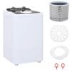 vidaXL Mini machine &agrave; laver avec tub unique 4,6 kg Noir et Blanc