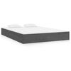 vidaXL Cadre de lit sans matelas gris bois massif 180x200 cm