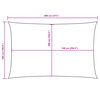 vidaXL Voile de parasol tissu oxford rectangulaire 5x8 m terre cuite