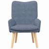 vidaXL fauteuil Bleu 63 x 67 x 94 cm tissu