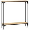 vidaXL Table console Ch&ecirc;ne Sonoma 75x22,5x75 cm Bois d'ing&eacute;nierie